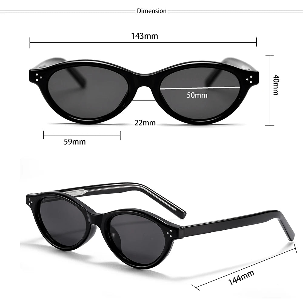 CATERSIDE Polar Oval Sunglasses