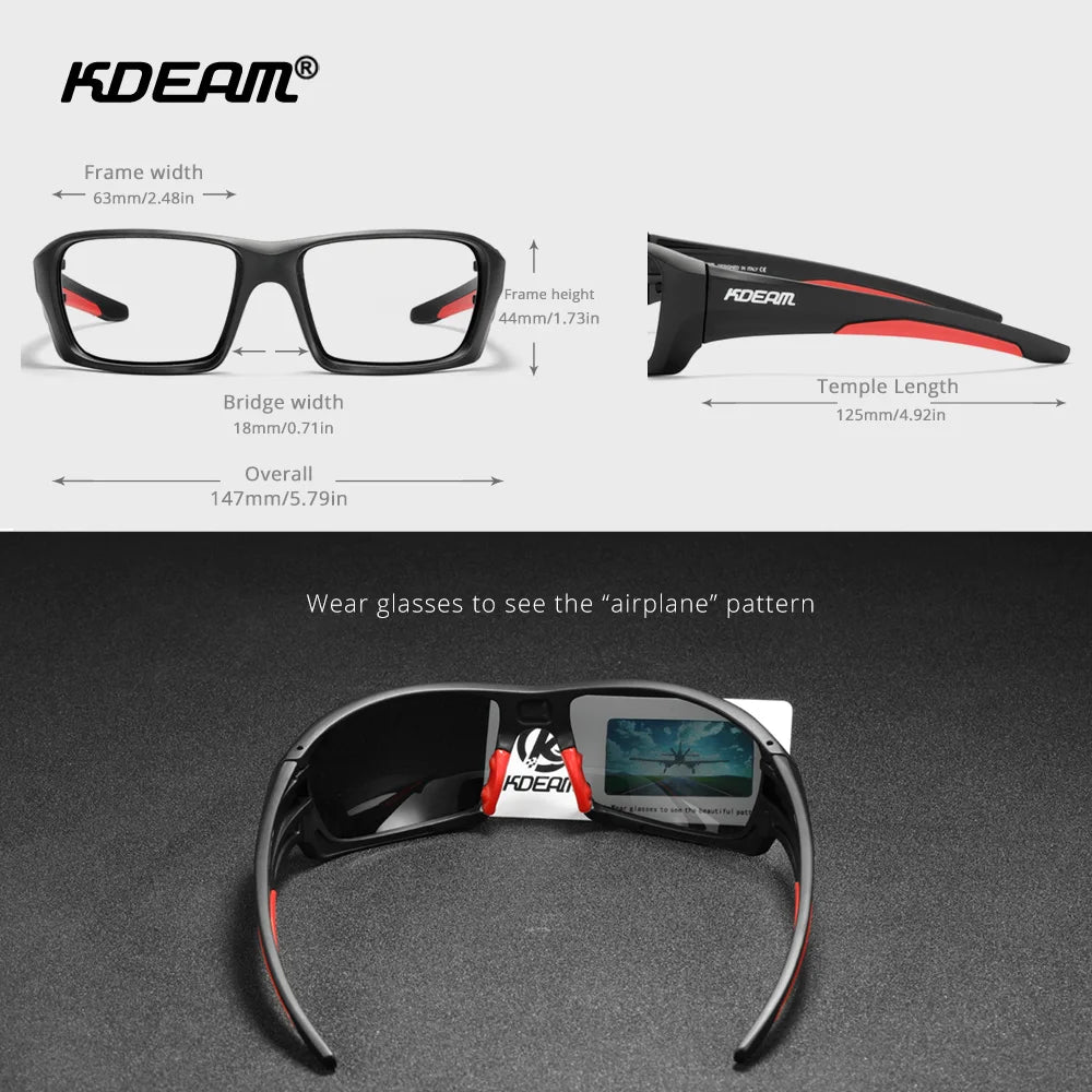 KDEAM AeroRide Pro Cycling Sunglasses