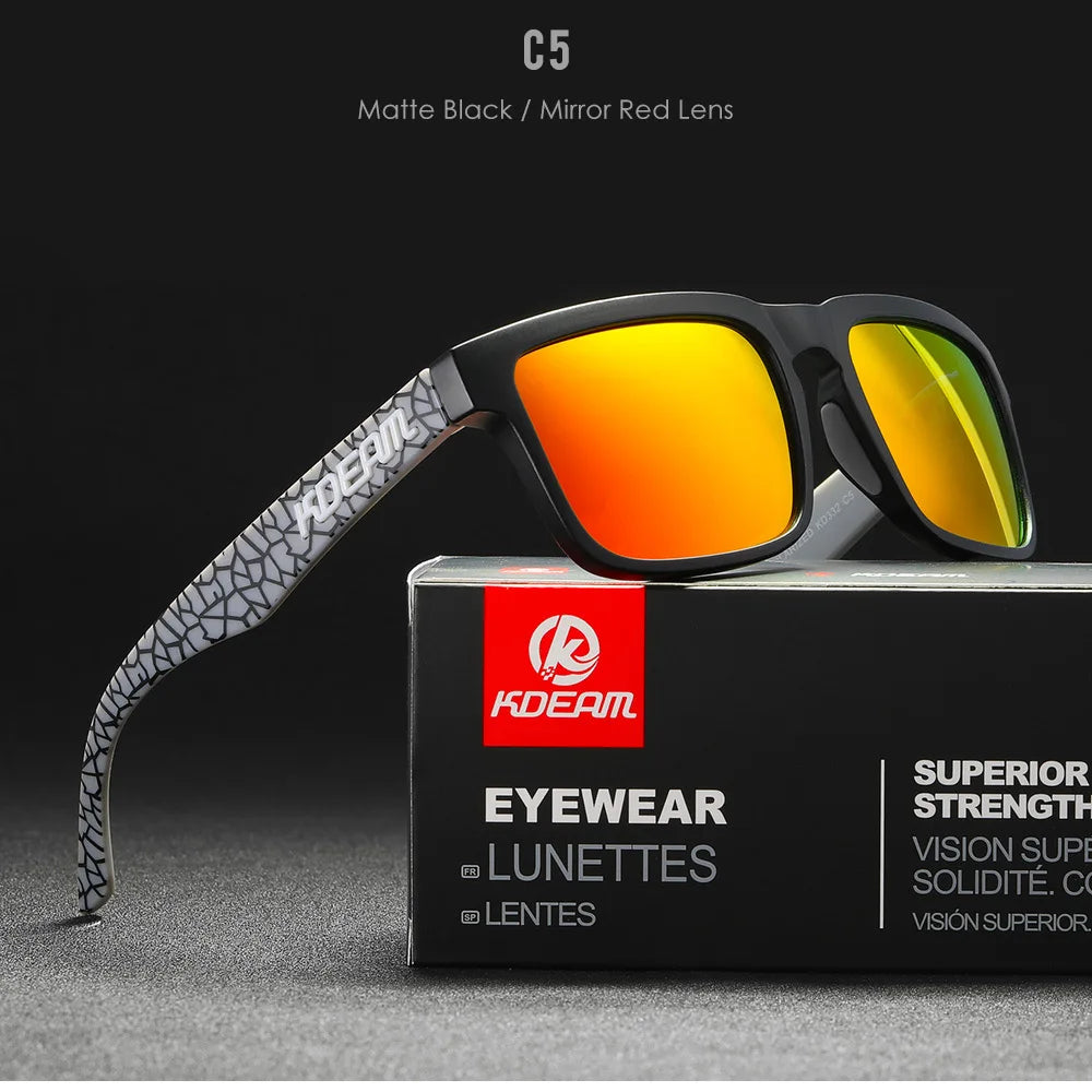 KDEAM Polarized Square Sunglasses