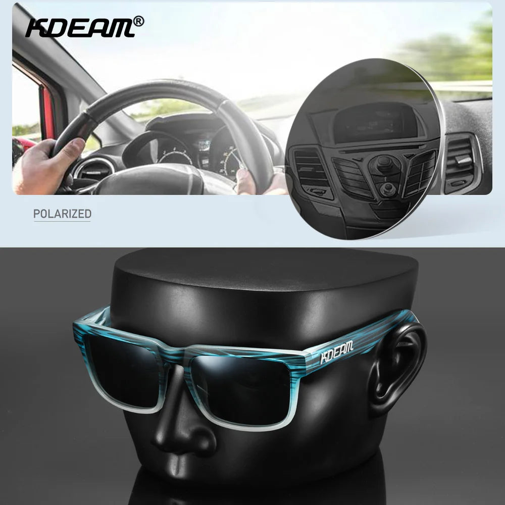 KDEAM Polarized Square Sunglasses