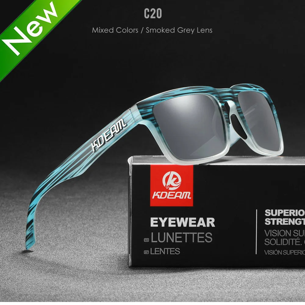 KDEAM Polarized Square Sunglasses