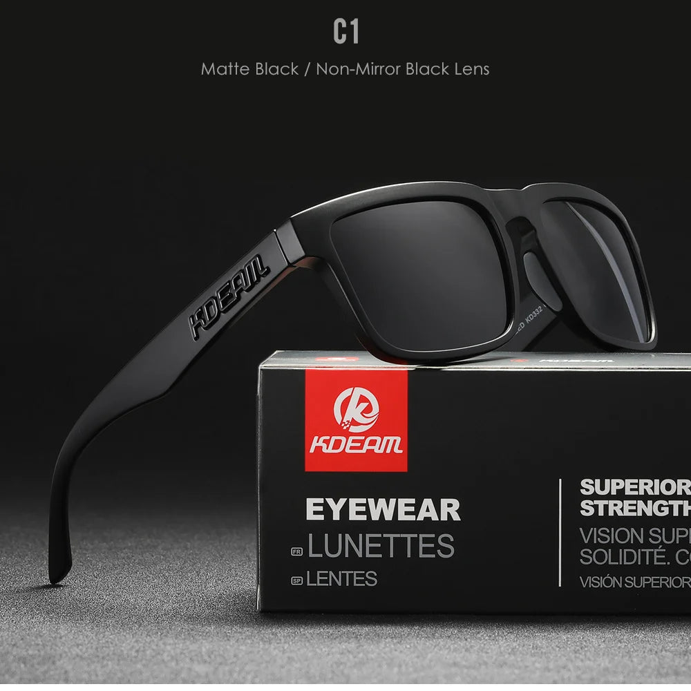 KDEAM Polarized Square Sunglasses