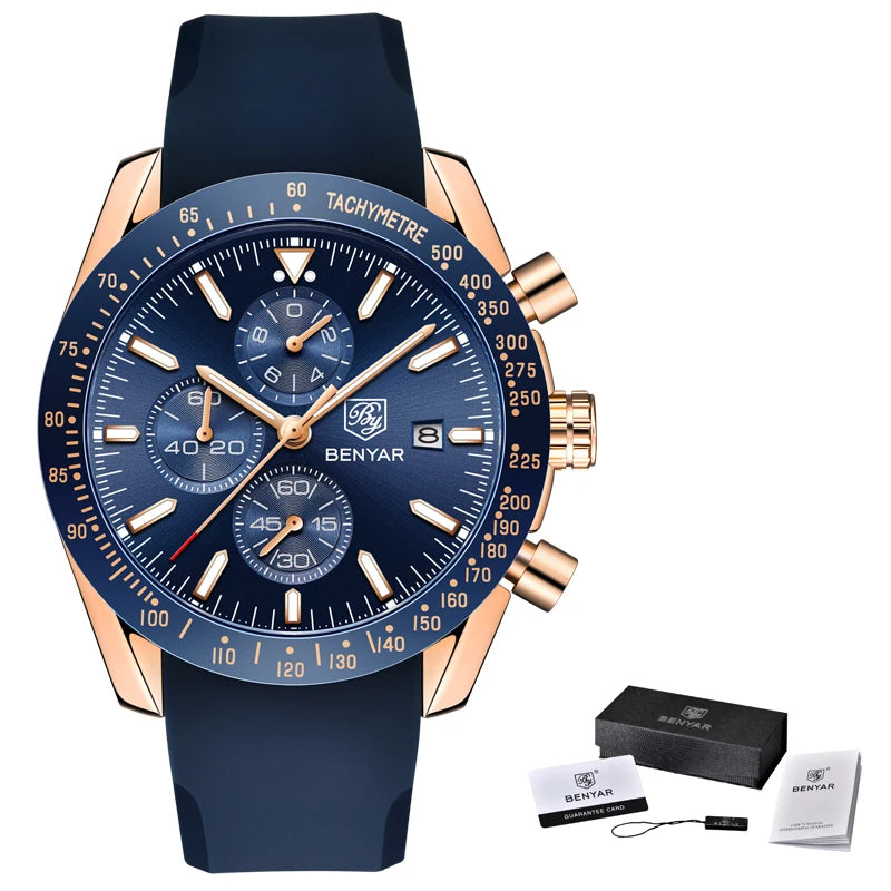 BENYAR Luxury Leather Watch
