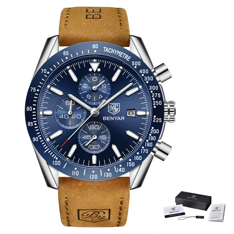 BENYAR Luxury Leather Watch