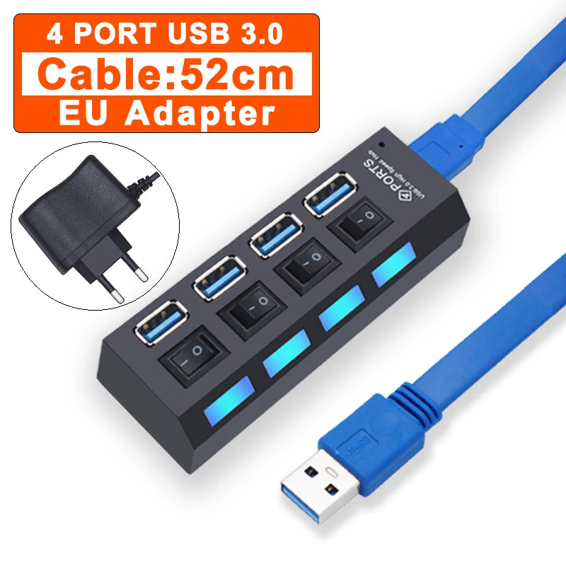 YUANRURU MultiPort USB 3.0 Hub