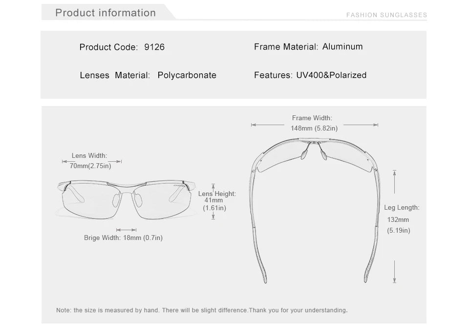KINGSEVEN Polarized Aviator Sunglasses