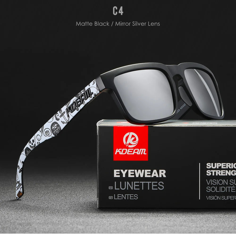KDEAM Polarized Square Sunglasses