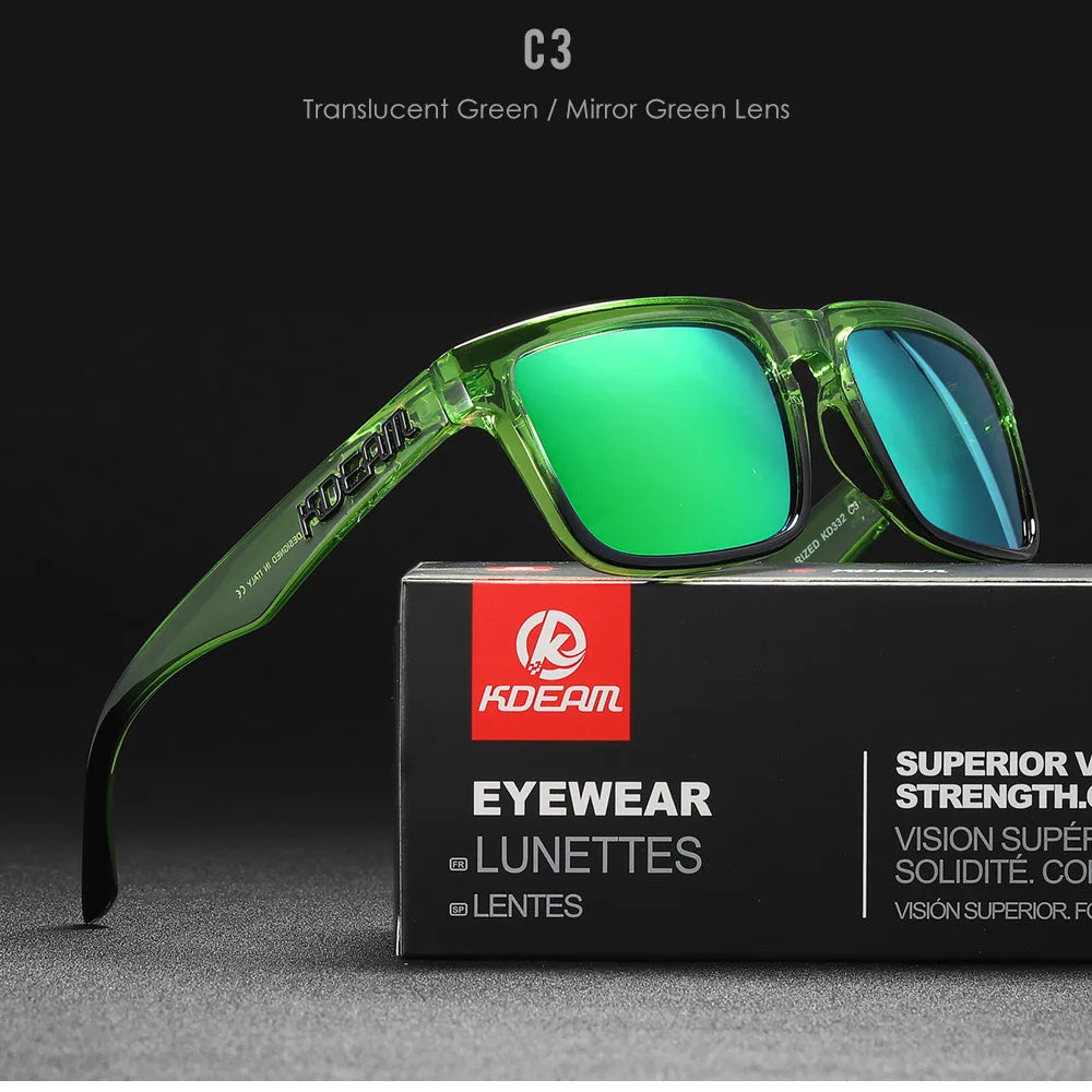 KDEAM Polarized Square Sunglasses