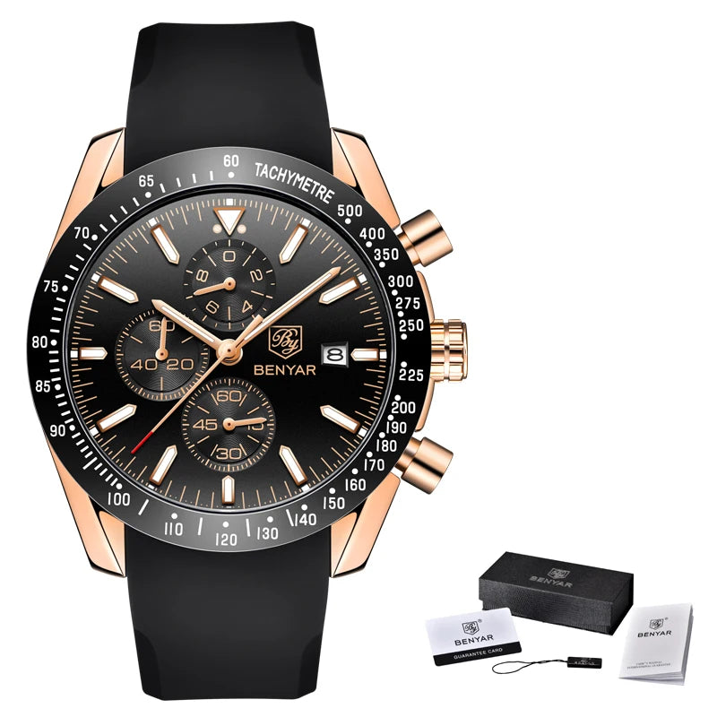 BENYAR Luxury Leather Watch