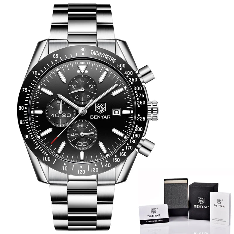 BENYAR Luxury Leather Watch