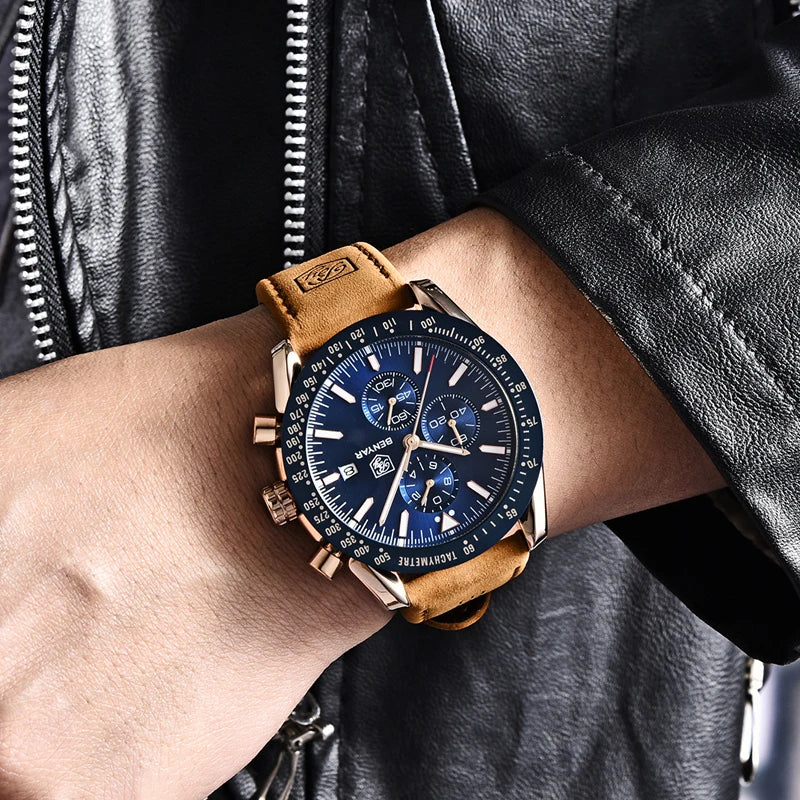 BENYAR Luxury Leather Watch