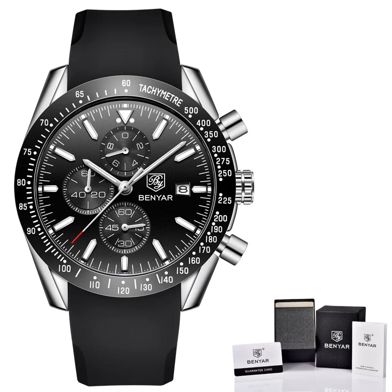 BENYAR Luxury Leather Watch