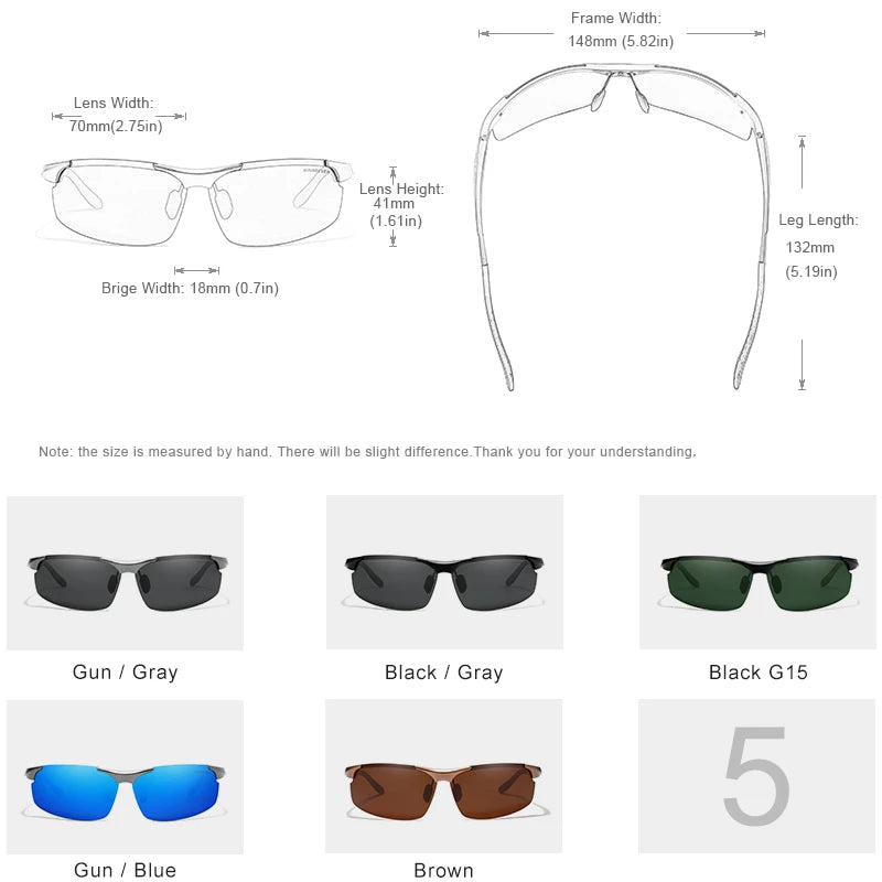 KINGSEVEN Polarized Aviator Sunglasses