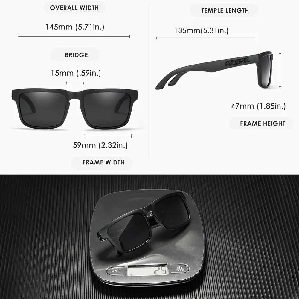 KDEAM Polarized Square Sunglasses
