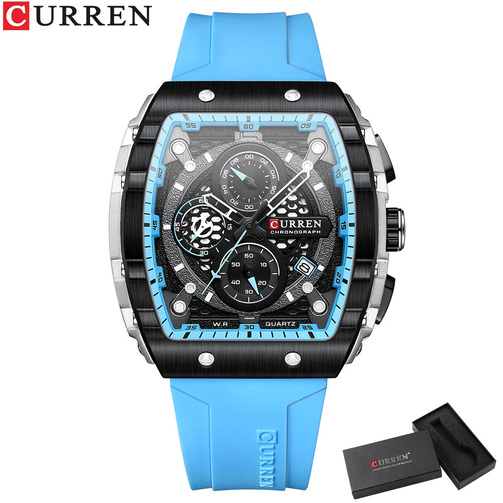CURREN Sport Rectangle Watch