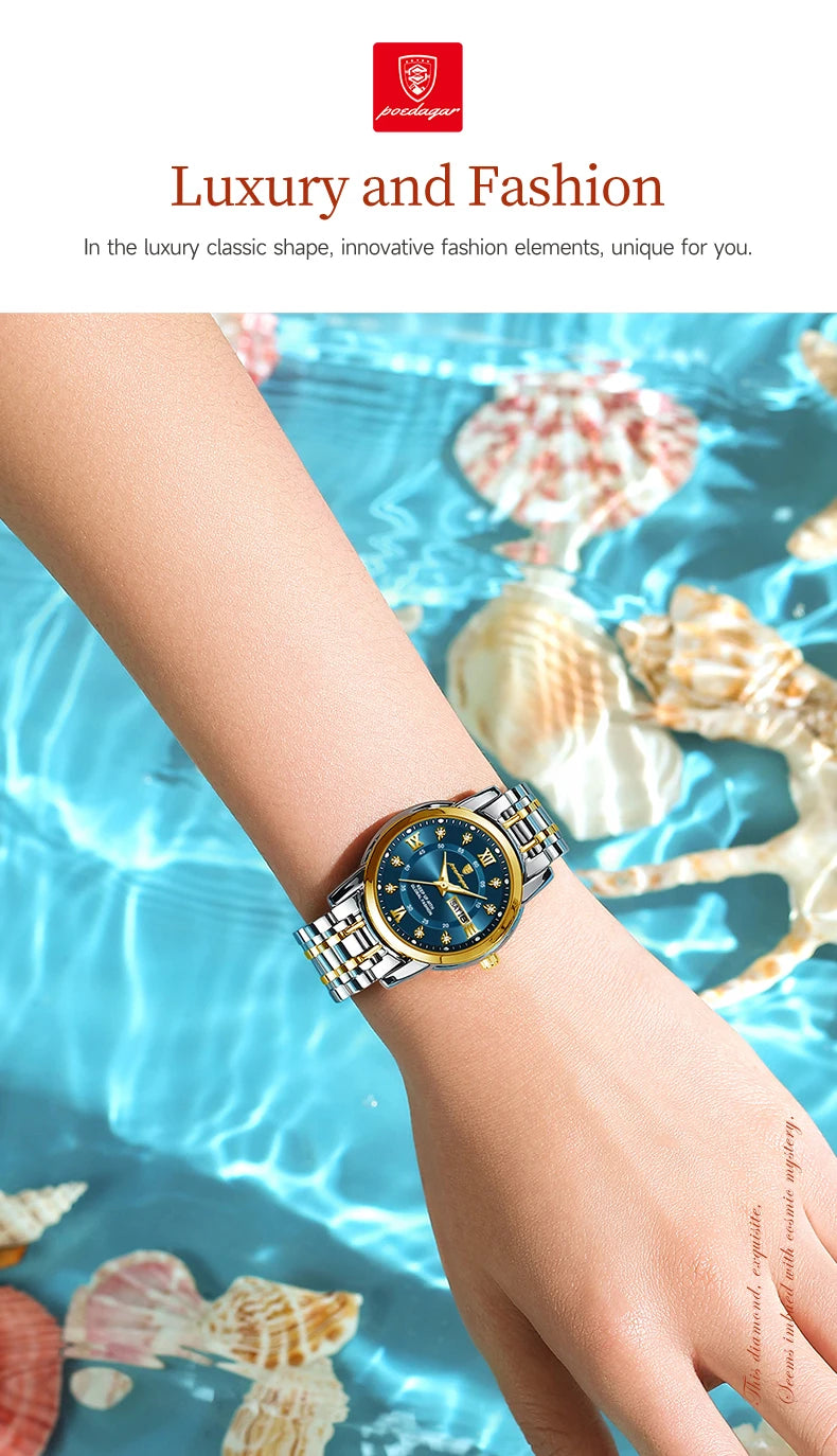 POEDAGAR Luxury Ladies Watch