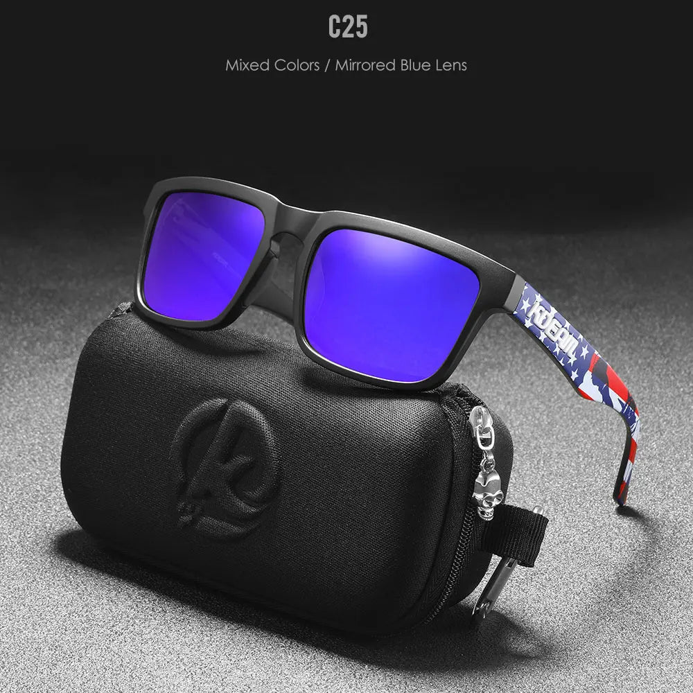 KDEAM Mirror Polar Square Sunglasses