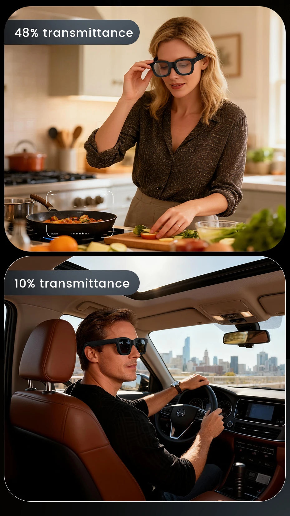 YAOCX AI Smart Vision Glasses