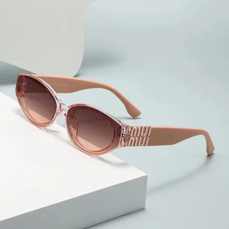 TAFN Gradient Oval Sunglasses