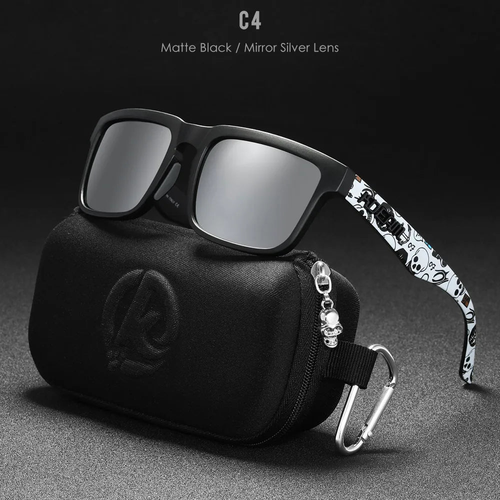 KDEAM Mirror Polar Square Sunglasses