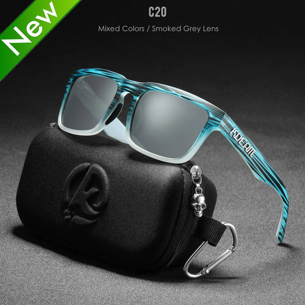 KDEAM Mirror Polar Square Sunglasses
