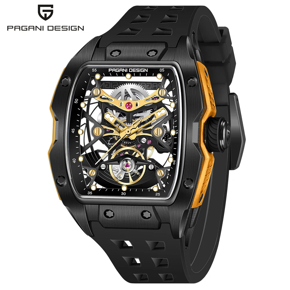 2024 New PAGANI DESIGN 42MM Skeleton Dial Men Mechanical Watch