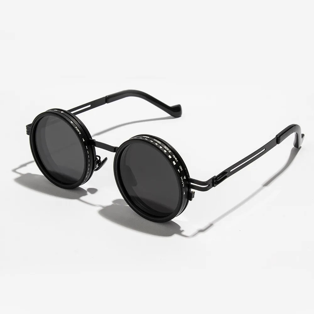 New unisex handmade Glazzy Polarized Circular Sunglasses