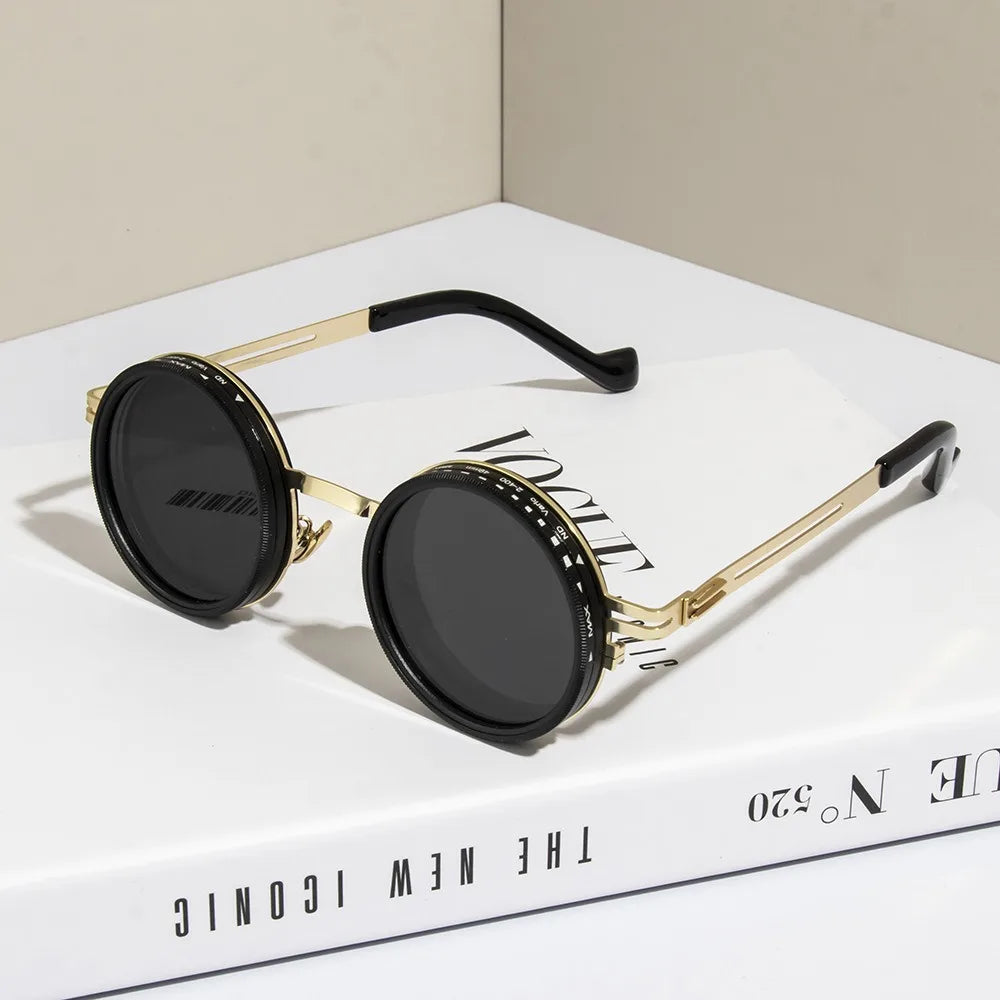 New unisex handmade Glazzy Polarized Circular Sunglasses