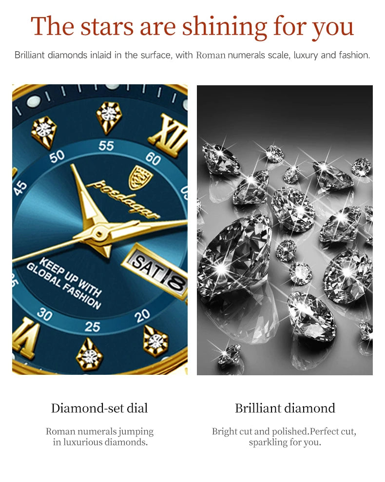 POEDAGAR Luxury Ladies Watch