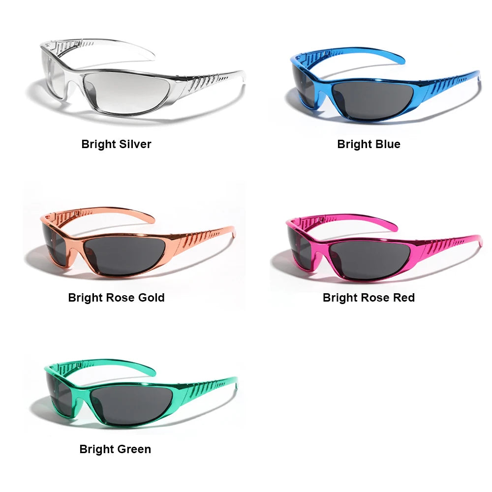 Y2K Future Silver Sunglasses