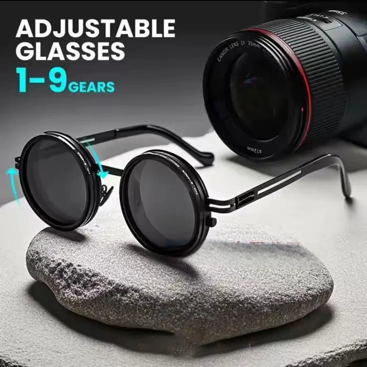 New unisex handmade Glazzy Polarized Circular Sunglasses