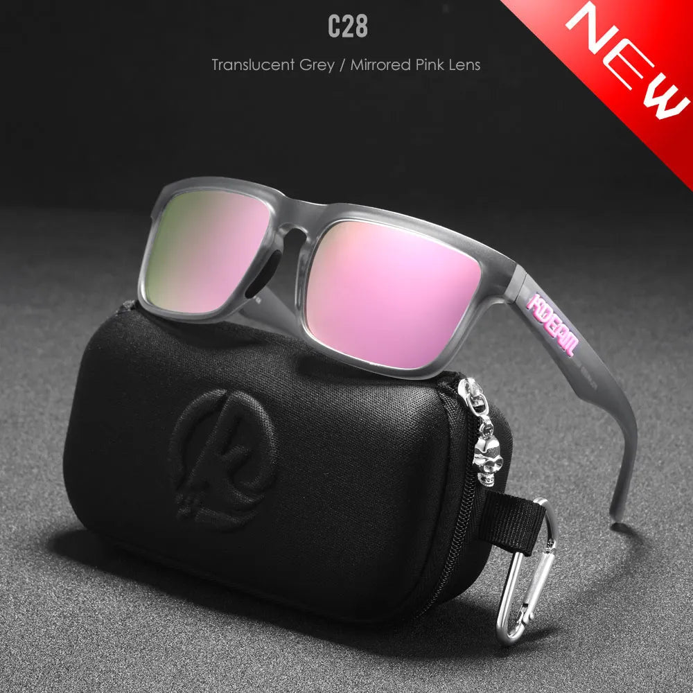 KDEAM Mirror Polar Square Sunglasses