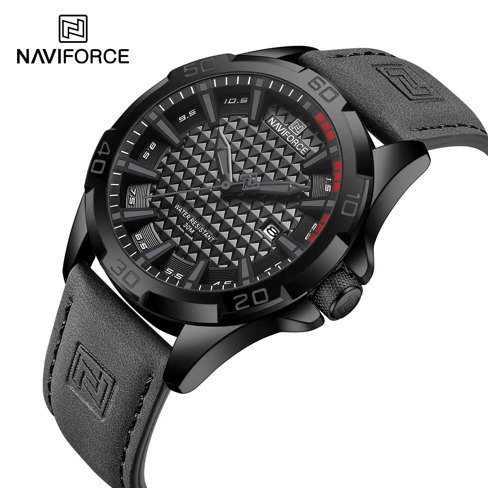 NAVIFORCE NF8023 – Sport Leather Quartz Watch