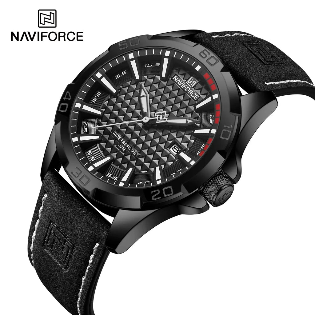 NAVIFORCE NF8023 – Sport Leather Quartz Watch