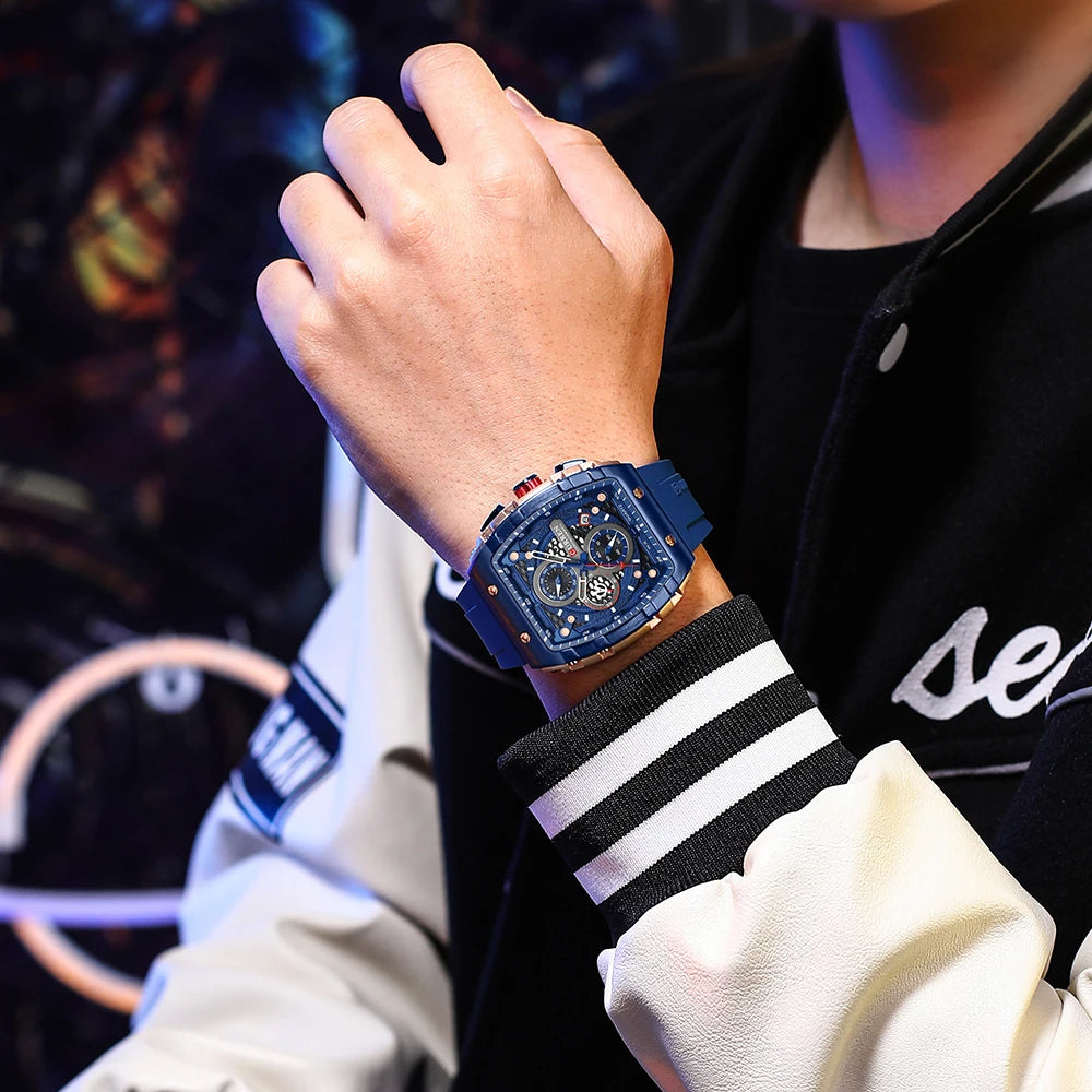 CURREN Sport Rectangle Watch