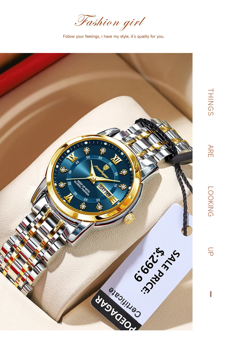POEDAGAR Luxury Ladies Watch
