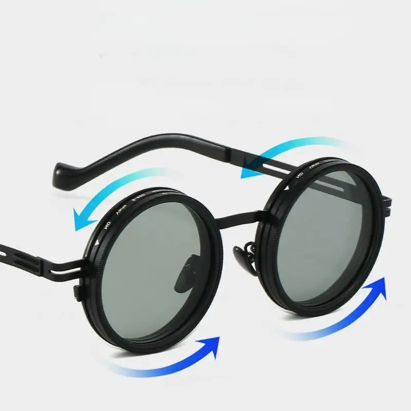 New unisex handmade Glazzy Polarized Circular Sunglasses