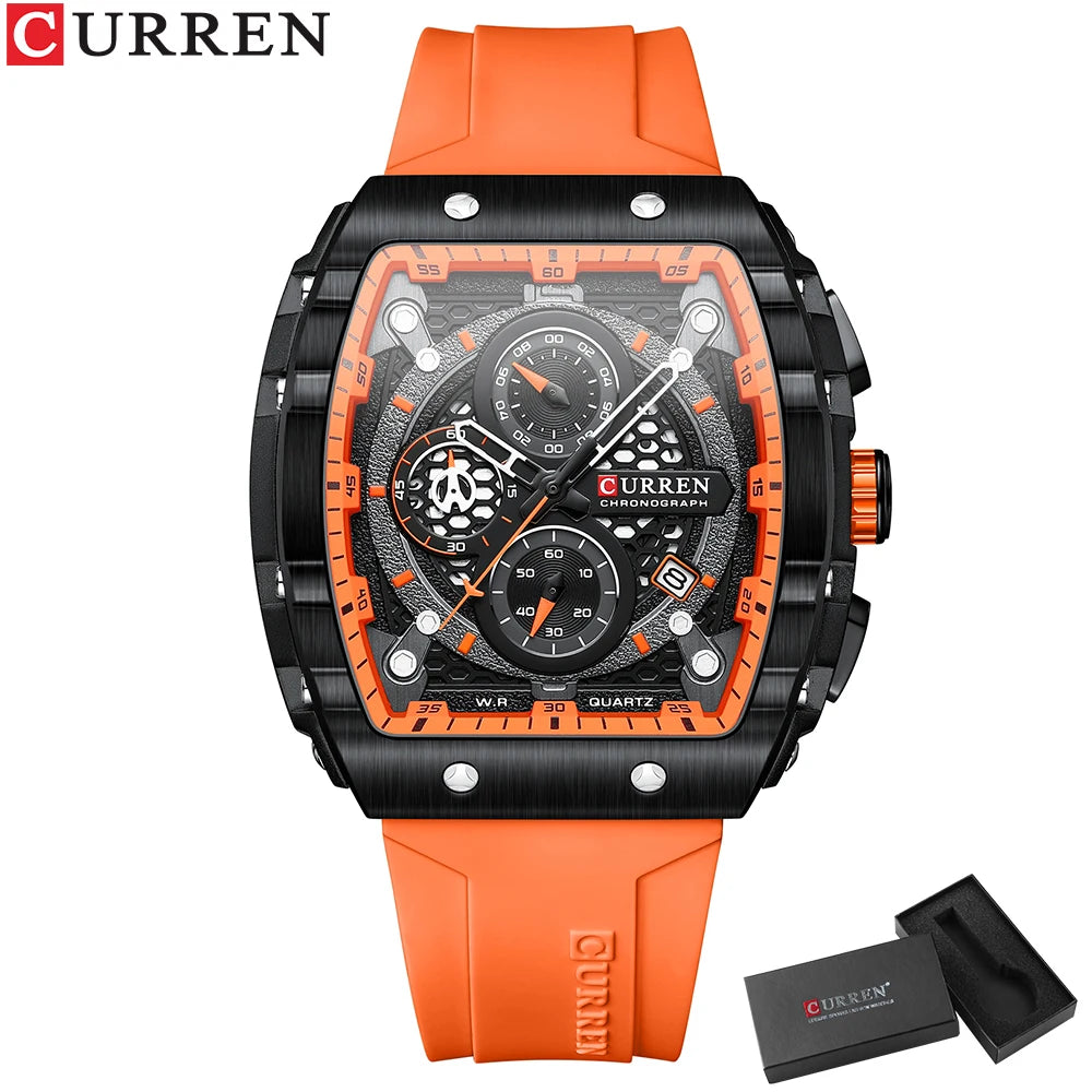 CURREN Sport Rectangle Watch