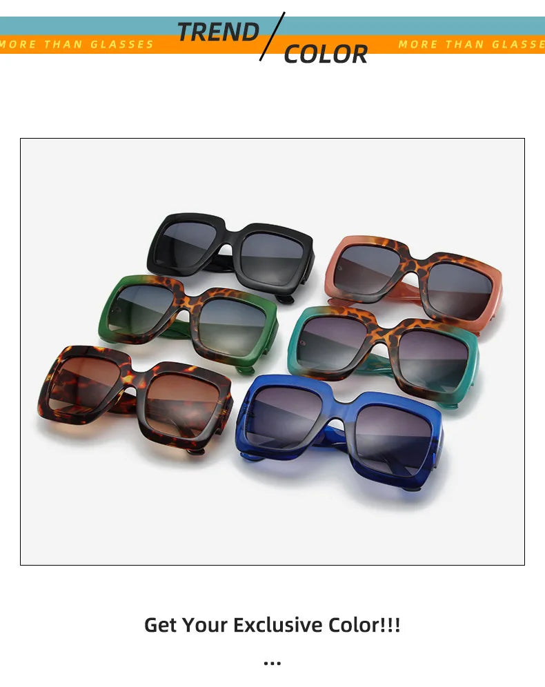 LONSY Travel Chic Square Sunglasses