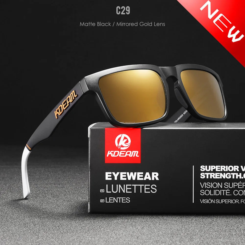 KDEAM Polarized Square Sunglasses