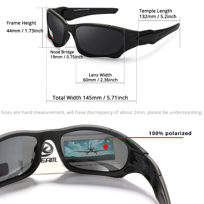 KDEAM ProRide Polarized Sunglasses