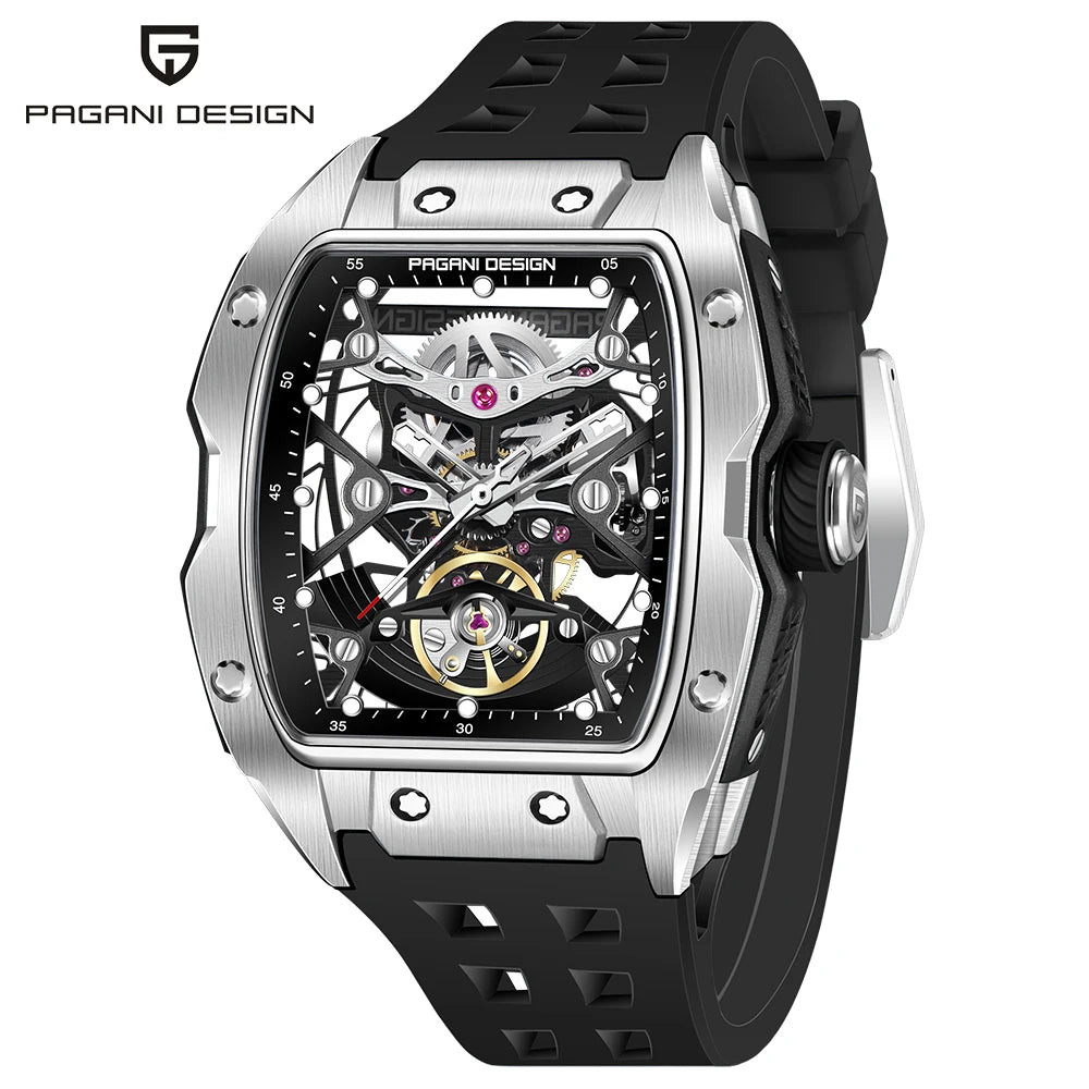 2024 New PAGANI DESIGN 42MM Skeleton Dial Men Mechanical Watch