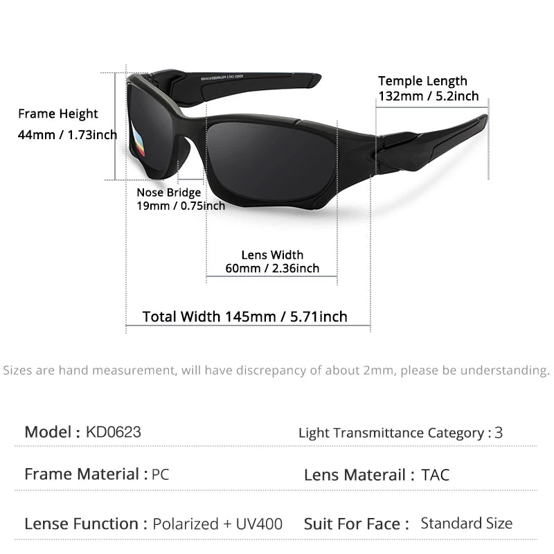 KDEAM ProRide Polarized Sunglasses