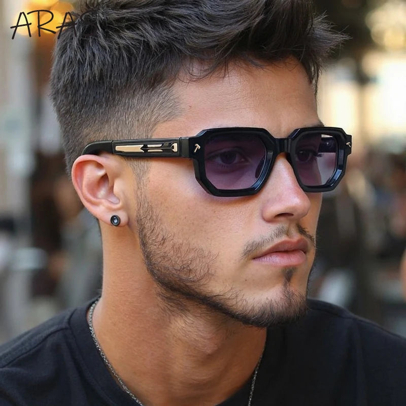 ARAS Vintage Polarized Square Sunglasses
