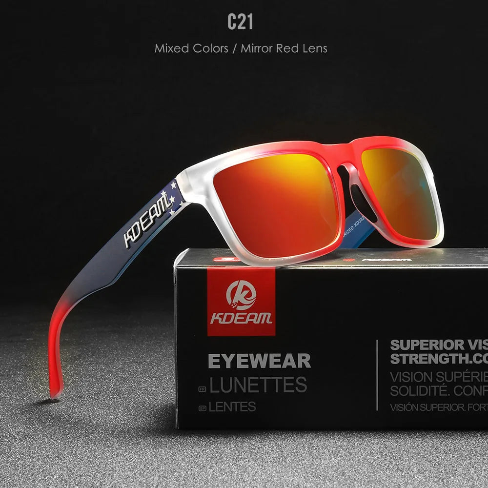 KDEAM Polarized Square Sunglasses