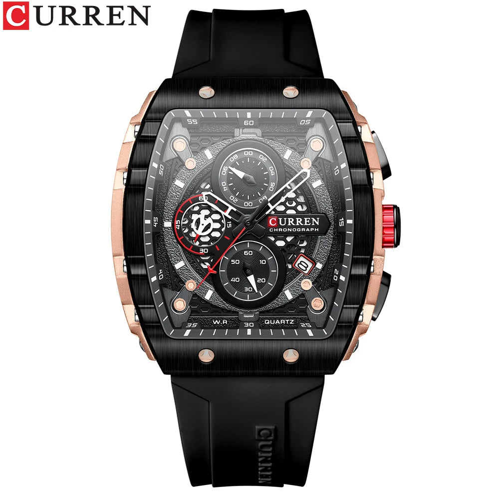 CURREN Sport Rectangle Watch