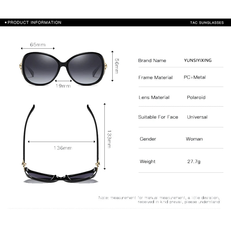 YUNSIYIXING Luxe Butterfly Sunglasses