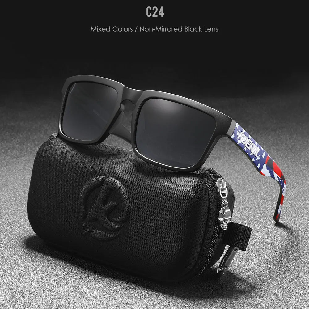 KDEAM Mirror Polar Square Sunglasses