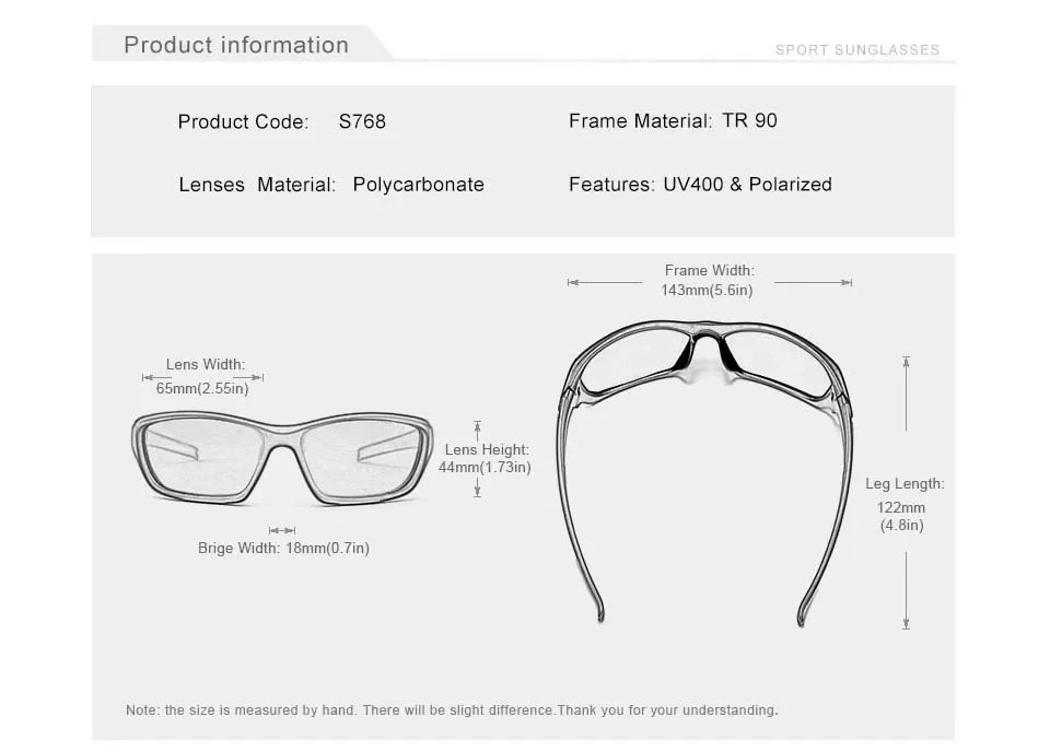 KINGSEVEN AeroRide Cycling Sunglasses