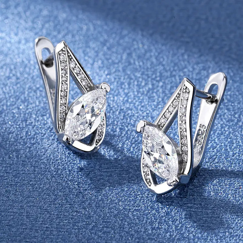 925 Sterling Silver Earrings Jewelry High Quality
